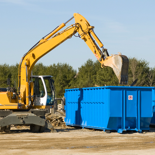 can i rent a residential dumpster for a construction project in Martell WI